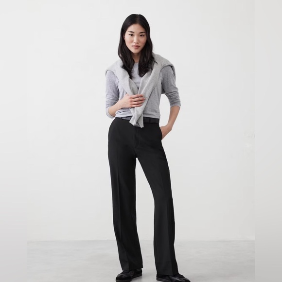 NWT! Banana Republic Black Sculpted Straight Pant - Multiple Sizes🩵💛 - Picture 1 of 10